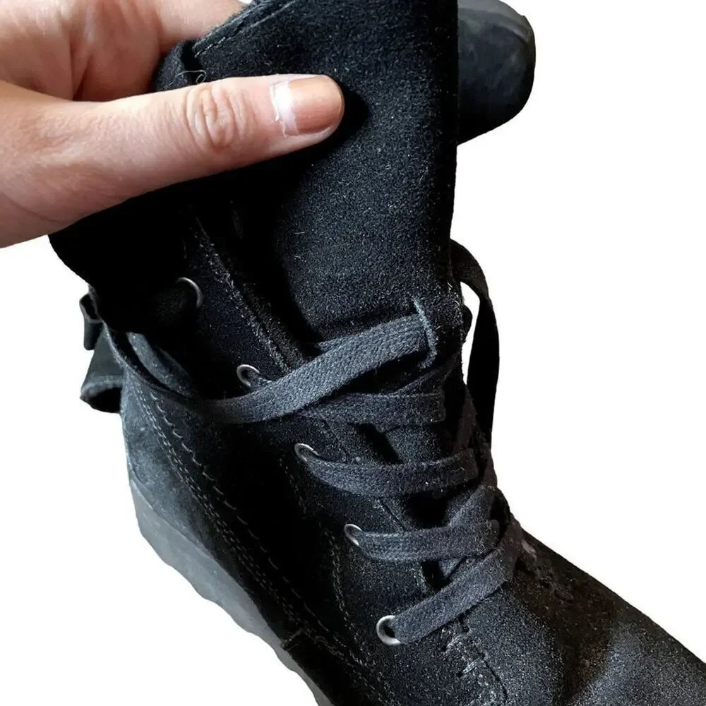 Bearpaw cow suede, wool lining, sheepskin winter boots chic warm comfortable win